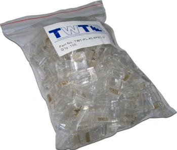 Коннектор Lanmaster (TWT-PL45-8P8C-V) кат.5E RJ45 прозрачный (упак.:100шт)