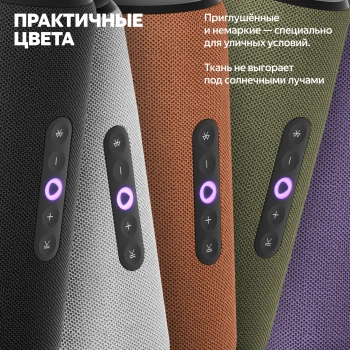 Умная колонка Yandex Стрит Алиса серый 30W 2.0 BT/Wi-Fi 10м 3300mAh (YNDX-00030GRY)