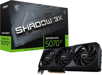 Видеокарта MSI PCI-E 5.0  RTX 5070 TI 16G SHADOW 3X