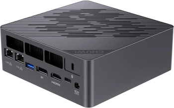 ПК Мини Chuwi AuBox Ryzen AI 9 365 (2) 32Gb SSD1Tb Radeon 880M Windows 11 Pro 2x2.5GbitEth WiFi BT 120W серебристый/черный