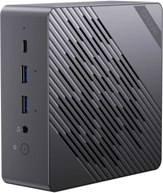 ПК Мини Chuwi AuBox Ryzen AI 9 365 (2) 32Gb SSD1Tb Radeon 880M Windows 11 Pro 2x2.5GbitEth WiFi BT 120W серебристый/черный