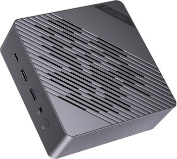 ПК Мини Chuwi AuBox Ryzen AI 9 365 (2) 32Gb SSD1Tb Radeon 880M Windows 11 Pro 2x2.5GbitEth WiFi BT 120W серебристый/черный