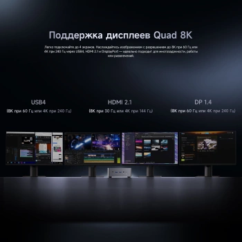 ПК Мини Chuwi AuBox Ryzen AI 9 365 (2) 32Gb SSD1Tb Radeon 880M Windows 11 Pro 2x2.5GbitEth WiFi BT 120W серебристый/черный