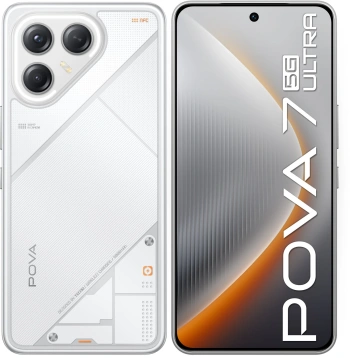 Смартфон Tecno Pova 7 Ultra 5G 256Gb 8Gb белый моноблок 3G 4G 2Sim 6.67