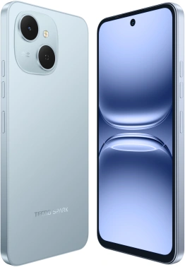 Смартфон Tecno Spark 40C 256Gb 8Gb голубой моноблок 3G 4G 2Sim 6.67