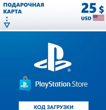 Карта оплаты пополнение игровой валюты PlayStation Store 25 USD USA PS4/PS5
