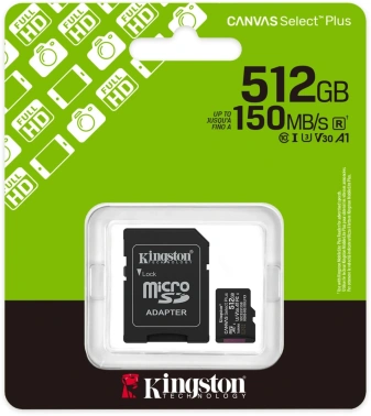 Флеш карта microSDXC 512GB Kingston  SDCS3/512GB