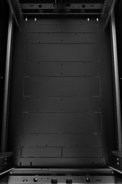 Шкаф серверный ЦМО (ШТК-М-24.6.10-44АА-9005) напольный 24U 600x1000мм пер.дв.перфор. задн.дв.перфор. 2 бок.пан. 700кг черный 855мм 74.1кг 180град. 1245мм IP20 металл