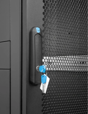 Шкаф серверный ЦМО (ШТК-М-24.6.10-44АА-9005) напольный 24U 600x1000мм пер.дв.перфор. задн.дв.перфор. 2 бок.пан. 700кг черный 855мм 74.1кг 180град. 1245мм IP20 металл