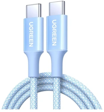 Кабель Ugreen 65254 USB Type-C (m)-USB Type-C (m) 2м голубой