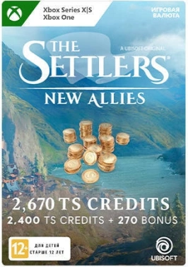 Код активации пополнение игровой валюты Microsoft The Settlers: New Allies 2670 Credits Pack Xbox