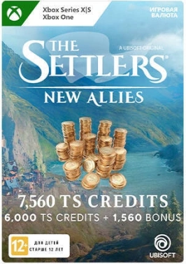 Код активации пополнение игровой валюты Microsoft The Settlers: New Allies 7560 Credits Pack Xbox