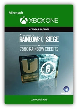 Код активации пополнение игровой валюты Microsoft Tom Clancy`s Rainbow Six Siege: 7560 Credits Xbox