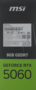 Видеокарта MSI PCI-E 5.0  RTX 5060 8G VENTUS 3X OC