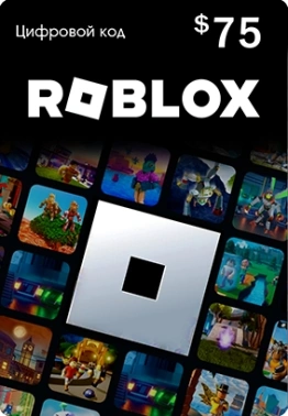 Карта оплаты пополнение игровой валюты Roblox 75 USD USA