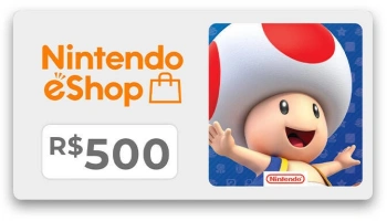 Карта оплаты пополнение игровой валюты Nintendo 500 BRL Brazil