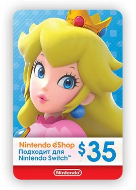 Карта оплаты пополнение игровой валюты Nintendo eShop 35 USD USA