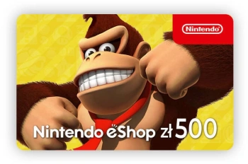 Карта оплаты пополнение игровой валюты Nintendo eShop 500 zl Poland
