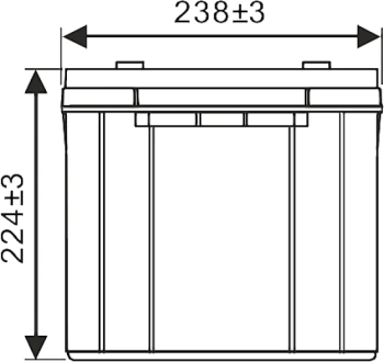 Батарея для ИБП WBR GPL122000