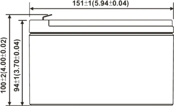 Батарея для ИБП WBR HRL1234W F2