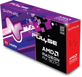 Видеокарта Sapphire PCI-E 5.0 11349-03-20G  PULSE AMD RADEON RX 9070 GAMING 16GB DUAL