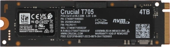 Накопитель SSD Crucial PCIe 5.0 x4 4TB CT4000T705SSD3 T705
