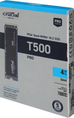 Накопитель SSD Crucial PCIe 4.0 x4 4TB CT4000T500SSD3 T500