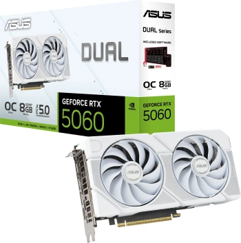 Видеокарта Asus PCI-E 5.0  DUAL-RTX5060-O8G-WHITE