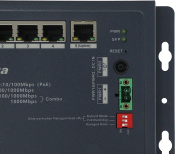 Коммутатор Dahua  DH-CHS4110-8ET-90-F