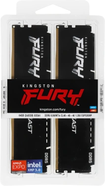 Память DDR5 2x32GB 5200MHz Kingston  KF552C40BB2K2-64