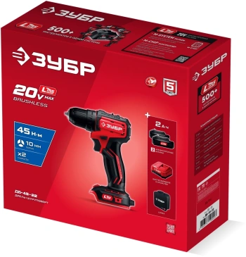 Дрель-шуруповерт Зубр ДБ-45-22