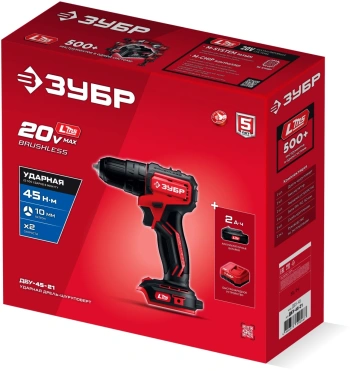 Дрель-шуруповерт Зубр ДБУ-45-21