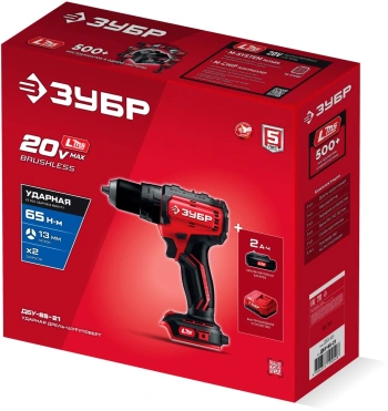 Дрель-шуруповерт Зубр ДБУ-65-21