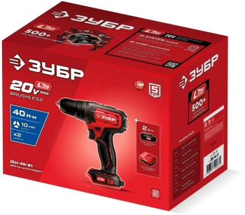 Дрель-шуруповерт Зубр ДШУ-40-21