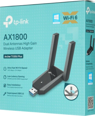 Сетевой адаптер Wi-Fi TP-Link Archer TX30U Plus