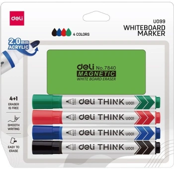 Набор маркеров для досок Deli  EU099