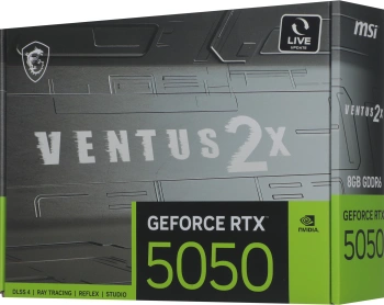 Видеокарта MSI PCI-E 5.0  RTX 5050 8G VENTUS 2X