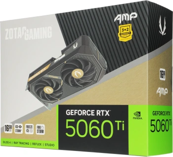 Видеокарта Zotac PCI-E 5.0  RTX 5060TI 16GB AMP