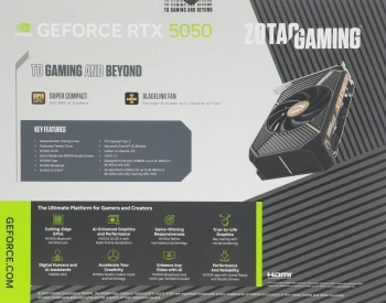 Видеокарта Zotac PCI-E 5.0  RTX 5050 SOLO 8GB