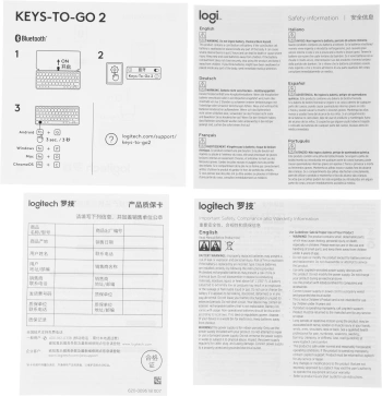 Клавиатура Logitech Keys-To-Go 2