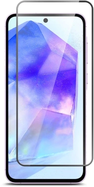 Защитное стекло для экрана BoraSCO черный для Honor X6c 2.5D антиблик. 1шт. (75616)