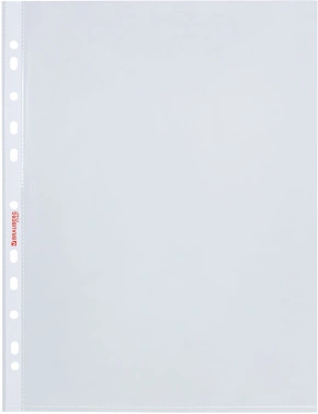 Файлы Brauberg Premium 273007 прозрачный глянцевые A4 вертикальный полипропилен 40мкм белый край (упак.:100шт)