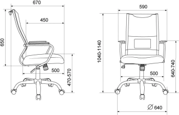 Кресло руководителя Бюрократ  CH Balance SL