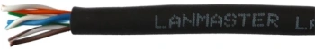 Кабель информационный Lanmaster LAN-5EUTP-HFLT-BK кат.5E UTP 4 пары 24AWG LSZH внутренний 305м черный