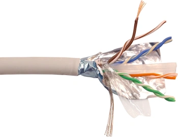 Кабель информационный Lanmaster lan-6eftp-pt-lszh-gy