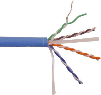 Кабель информационный Lanmaster LAN-6EUTP-HFLT-BL кат.6 UTP 4 пары 23AWG LSZH внутренний 305м черный