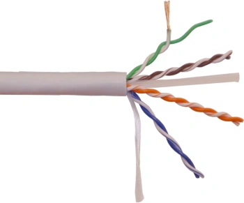 Кабель информационный Lanmaster LAN-6EUTP-PT-LSZH-GY кат.6 UTP 4 пары 23AWG LSZH внутренний 305м серый