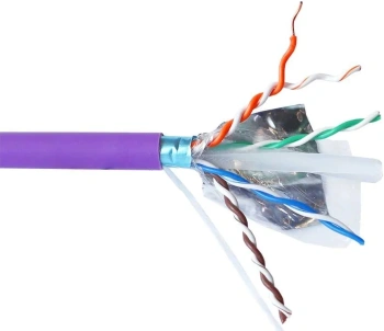 Кабель информационный Lanmaster LAN-6AUMTP-HFLT-VI кат.6A UTP 4 пары 23AWG LSZH внутренний 305м фиолетовый