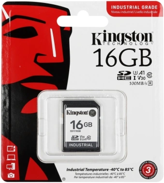 Флеш карта SDHC 16GB Kingston  Industrial Temperature