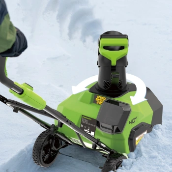 Снегоуборщик электр. Greenworks  G40ST40